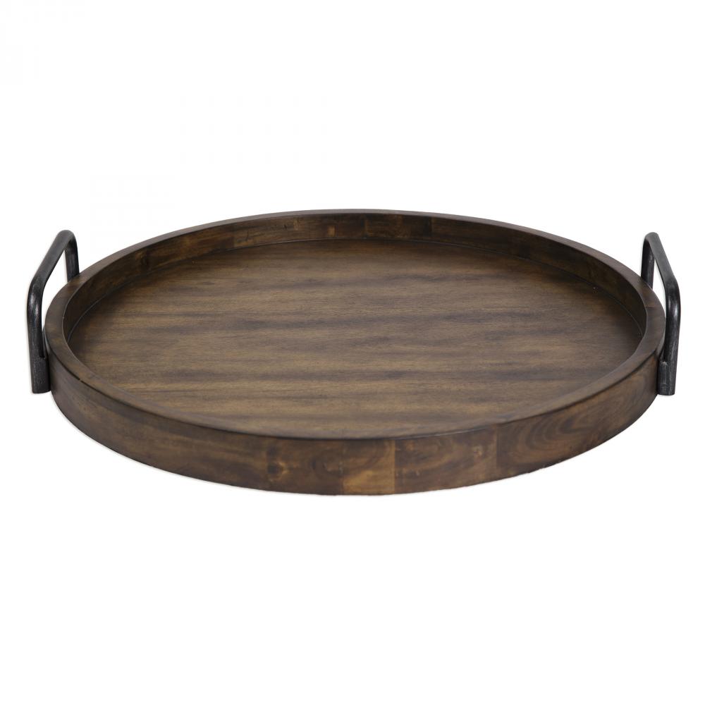 Reine Round Wooden Tray