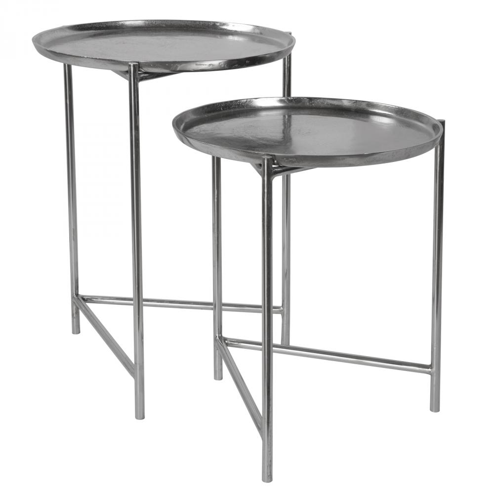 Uttermost Burnett Nickel Nesting Tables, S/2