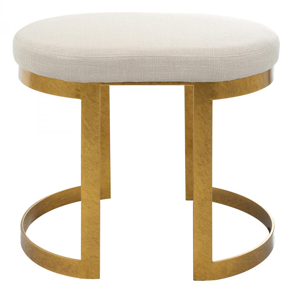 Infinity Gold Accent Stool