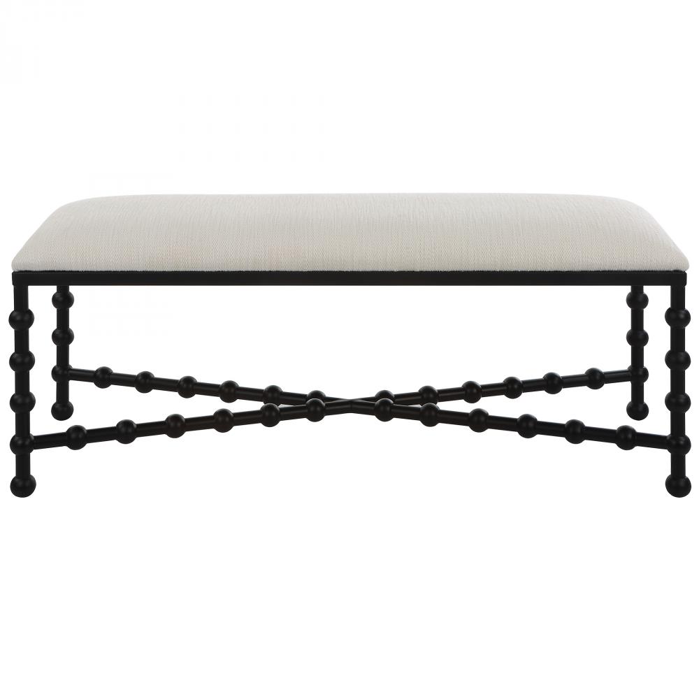 Iron Drops Cushioned Bench