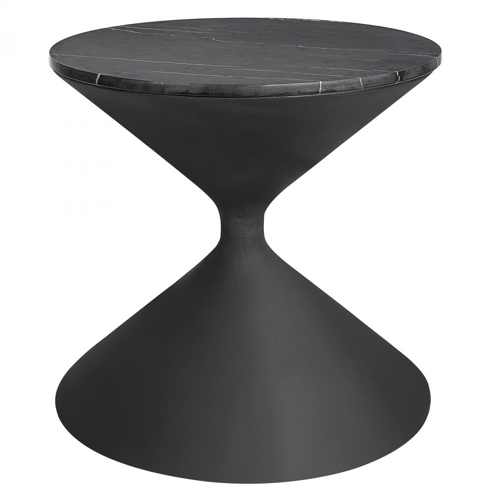 Time&#39;s Up Hourglass Shaped Side Table