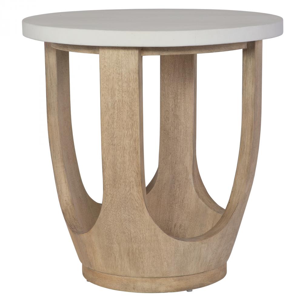 Tatli Stone Top Side Table