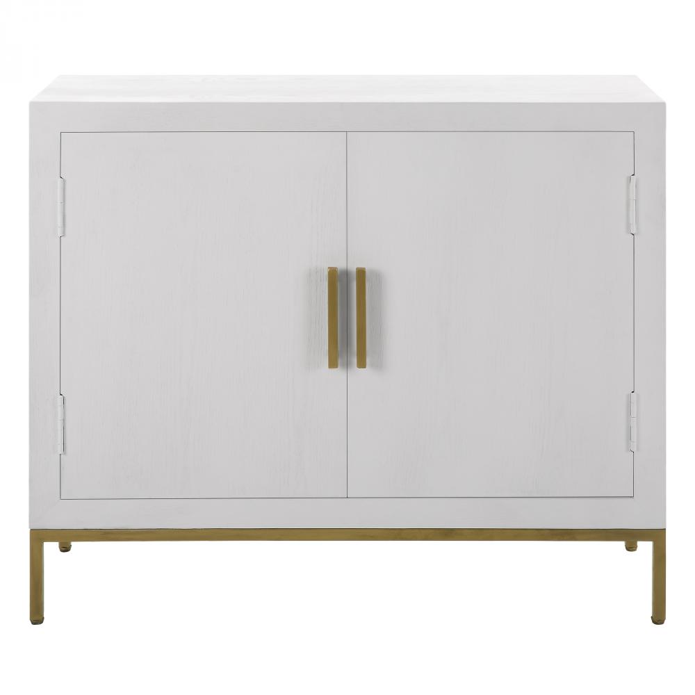 Uttermost Front Range White 2 Door Cabinet