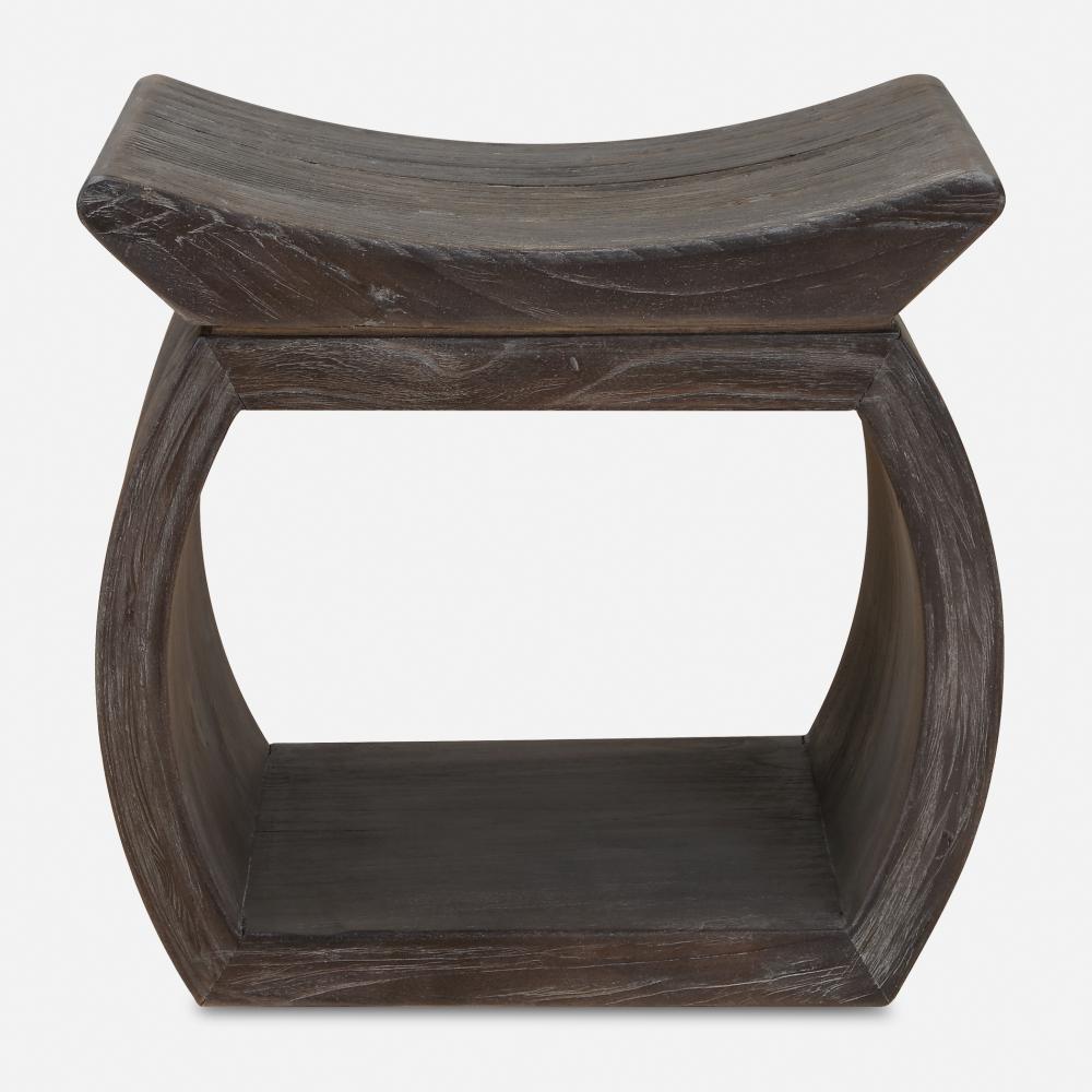 Uttermost Connor Walnut Accent Stool