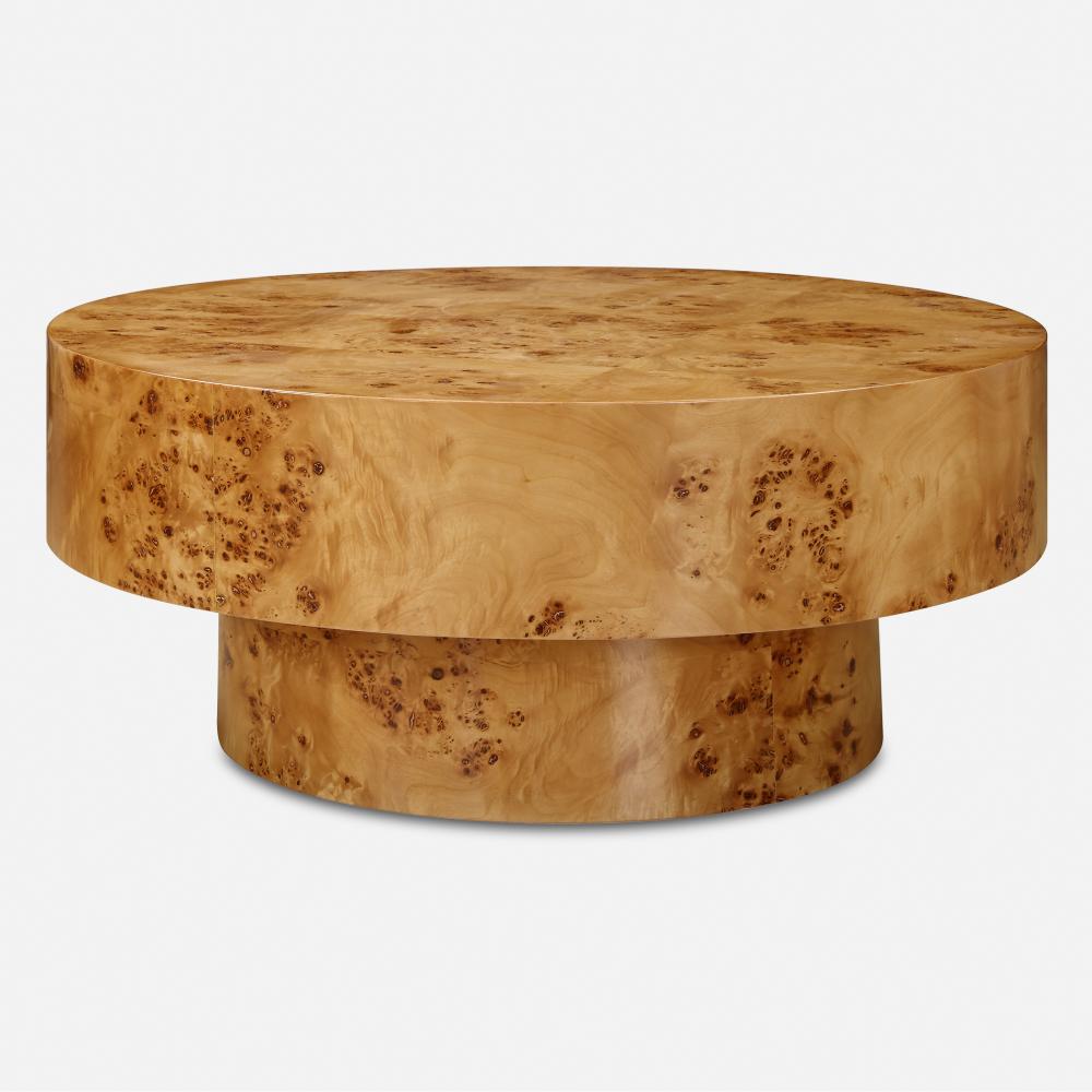 Uttermost Knots Poplar Round Coffee Table