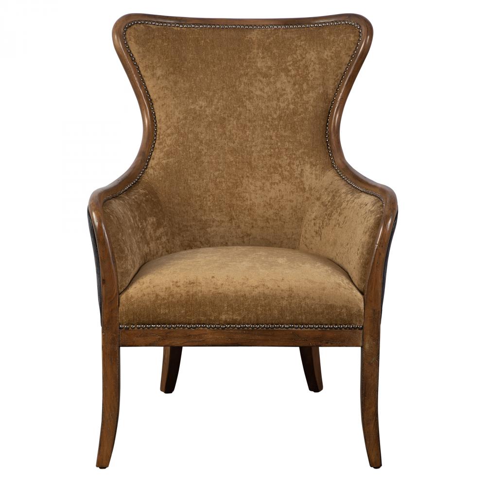 Snowden Tan Wing Chair