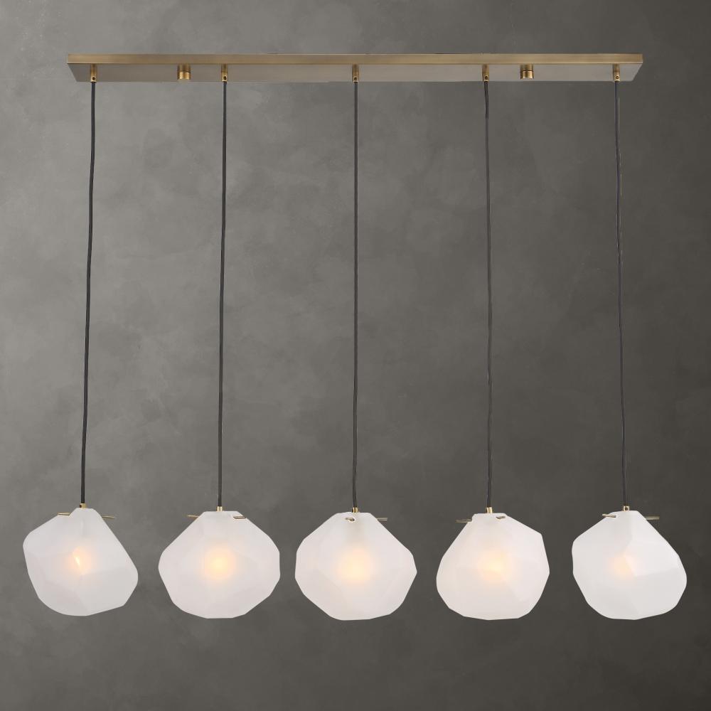 Geodesic 5 Light Linear Pendant