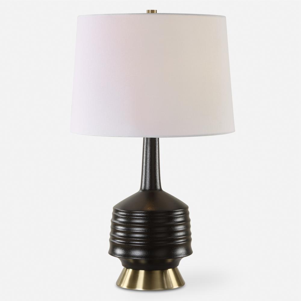 Foster Black Glaze Table Lamp