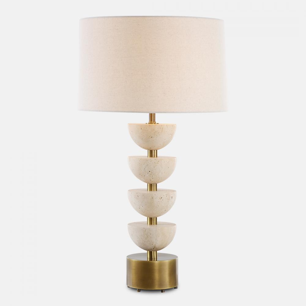 Uttermost Hemisphere Travertine Table Lamp