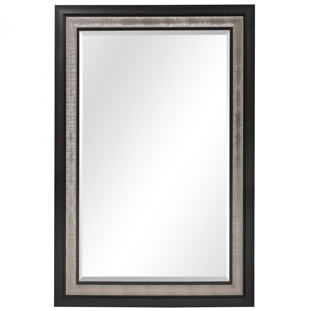 Uttermost Chamberlain Silver & Ebony Mirror