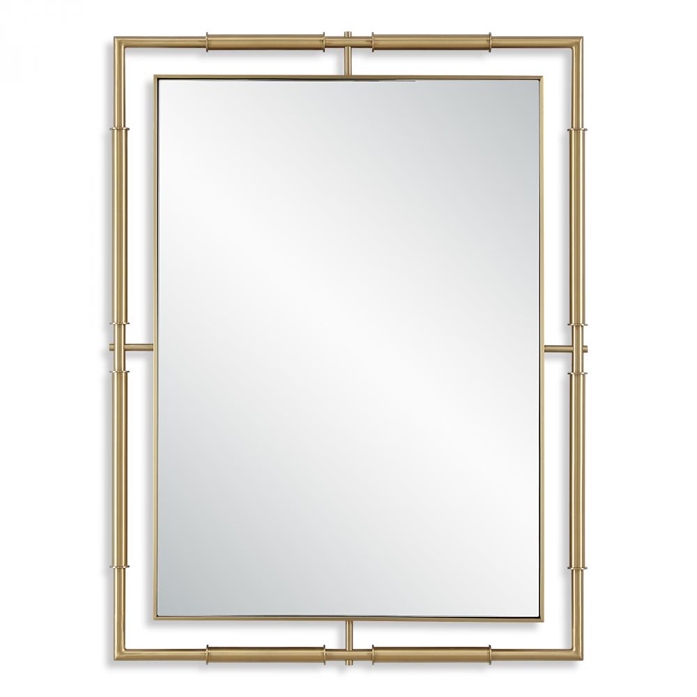 Uttermost It&#39;s All Connected Rectangle Brass Mirror