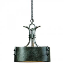 Uttermost 22014 - Uttermost Leland 3 Light Metal Drum Pendant