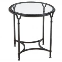 Uttermost 24469 - Samson Glass Side Table