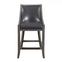 Uttermost 23465 - Elowen Leather Counter Stool