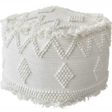 Uttermost 23965 - Uriah Ivory Pouf