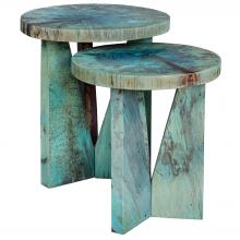 Uttermost 25497 - Nadette Blue Nesting Tables, S/2