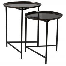 Uttermost 25151 - Burnett Dark Nickel Nesting Tables, S/2