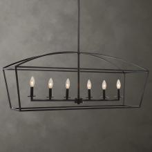 Uttermost 21348 - Uttermost Clayton 6 Light Linear Chandelier