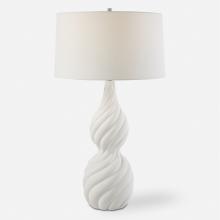 Uttermost 30240 - Twisted Swirl White Table Lamp