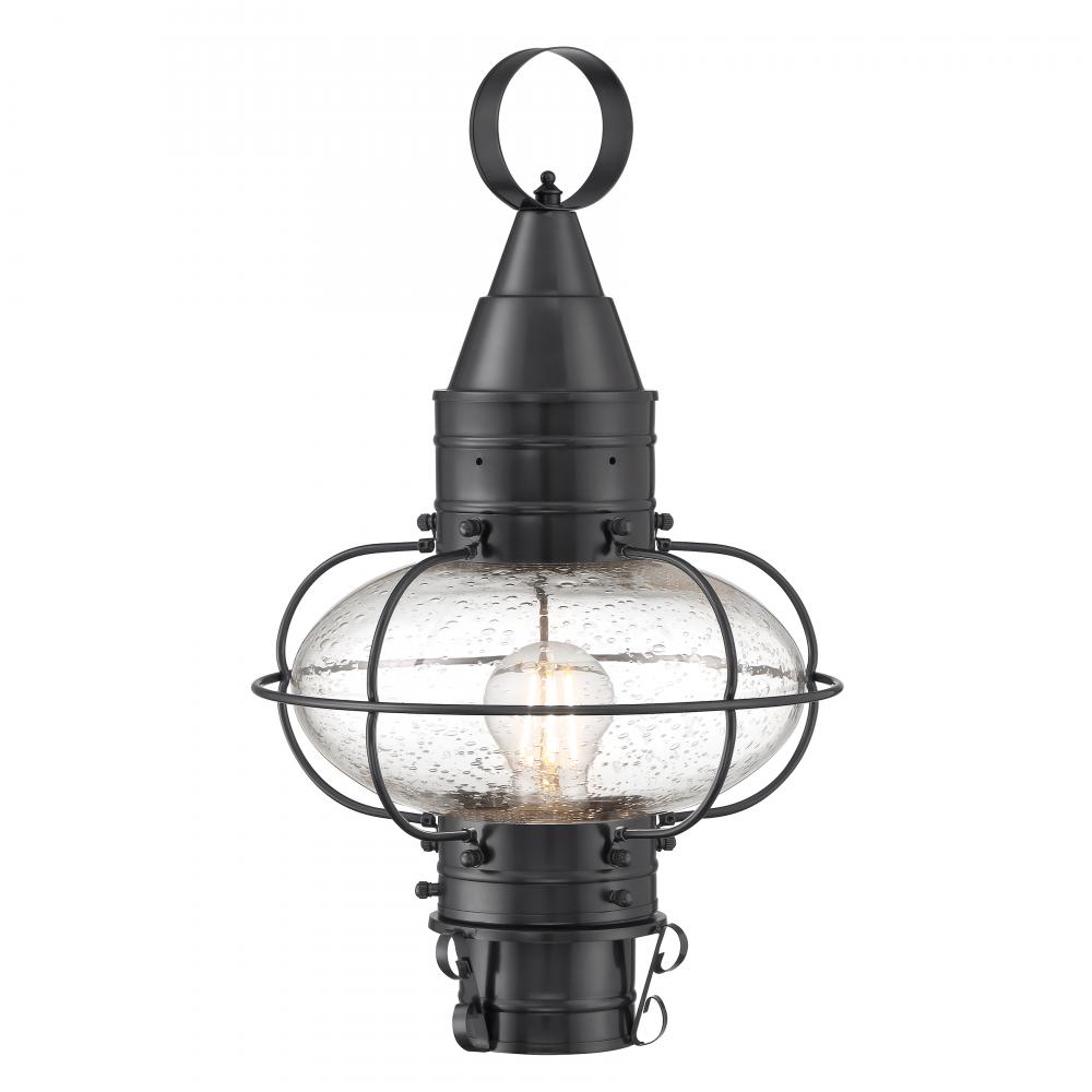 Classic Onion 17.5&#39;&#39; High 1-Light Outdoor Post Light - Gun Metal