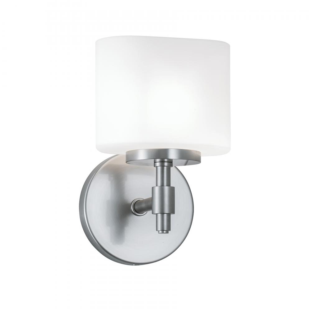 Moderne 4.25&#39;&#39; High 1-Light Sconce - Brushed Nickel