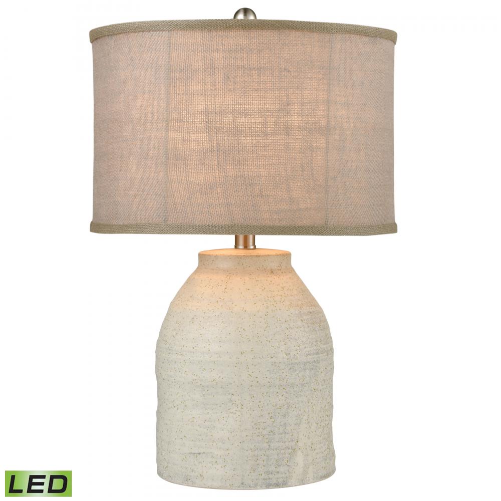 White Harbor 22.5&#39;&#39; High 1-Light Table Lamp - Gray - Includes LED Bulb