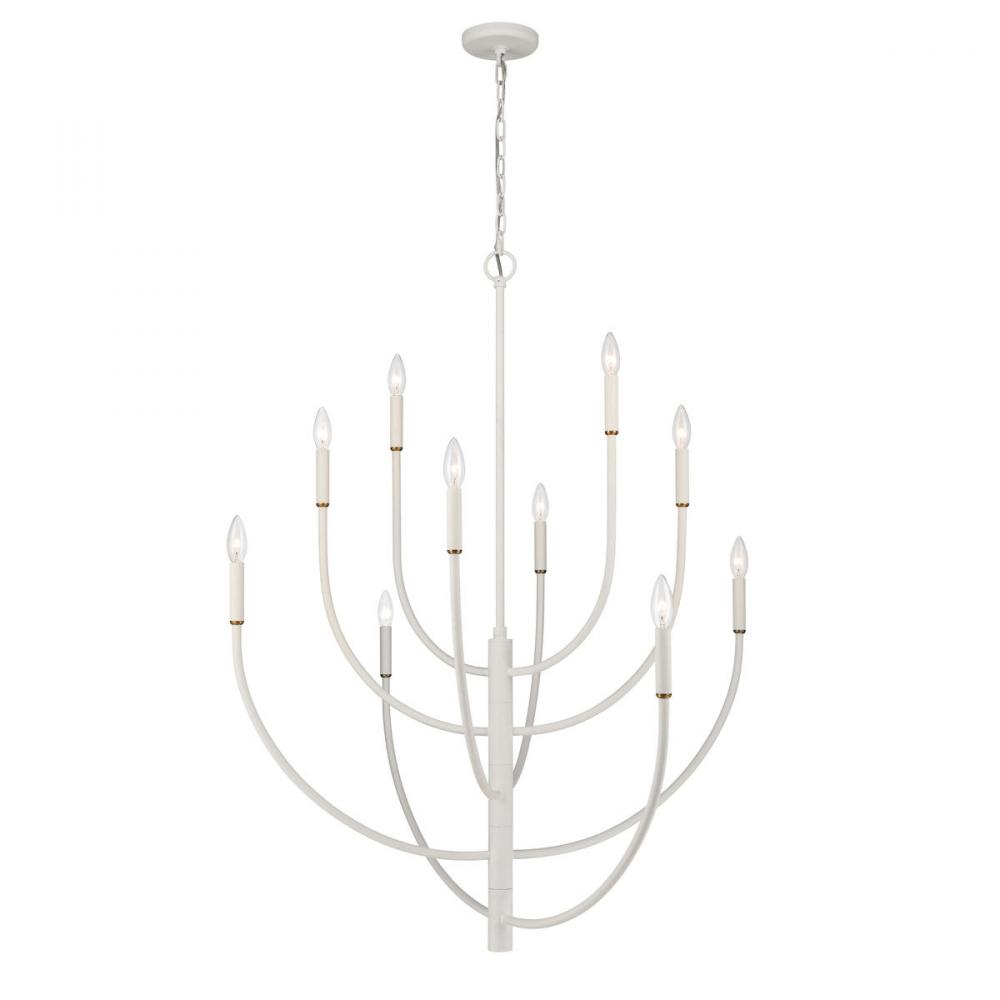 Continuance 42&#39;&#39; Wide 10-Light Chandelier - White Coral