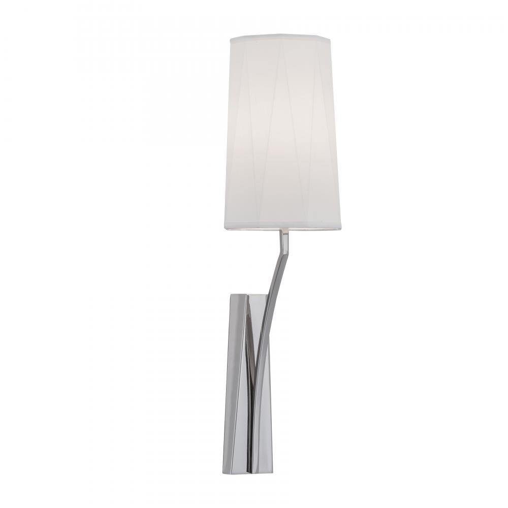 Diamond 22&#39;&#39; High 1-Light Sconce - Polished Nickel