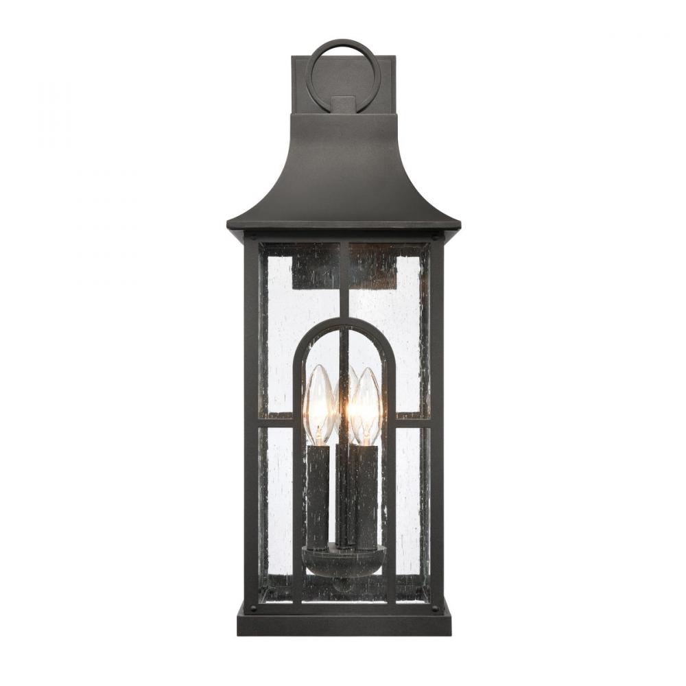 Triumph 23&#39;&#39; High 3-Light Outdoor Sconce - Textured Black