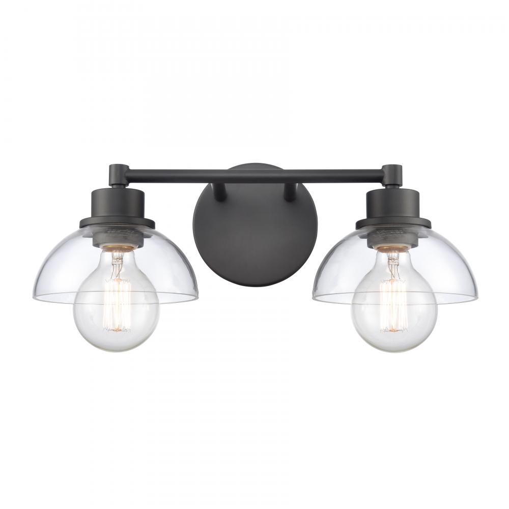 Julian 16&#39;&#39; Wide 2-Light Vanity Light - Matte Black