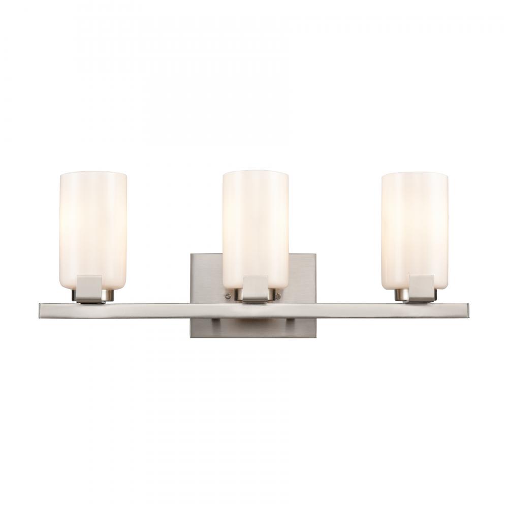 Dressler 22&#39;&#39; Wide 3-Light Vanity Light - Brushed Nickel