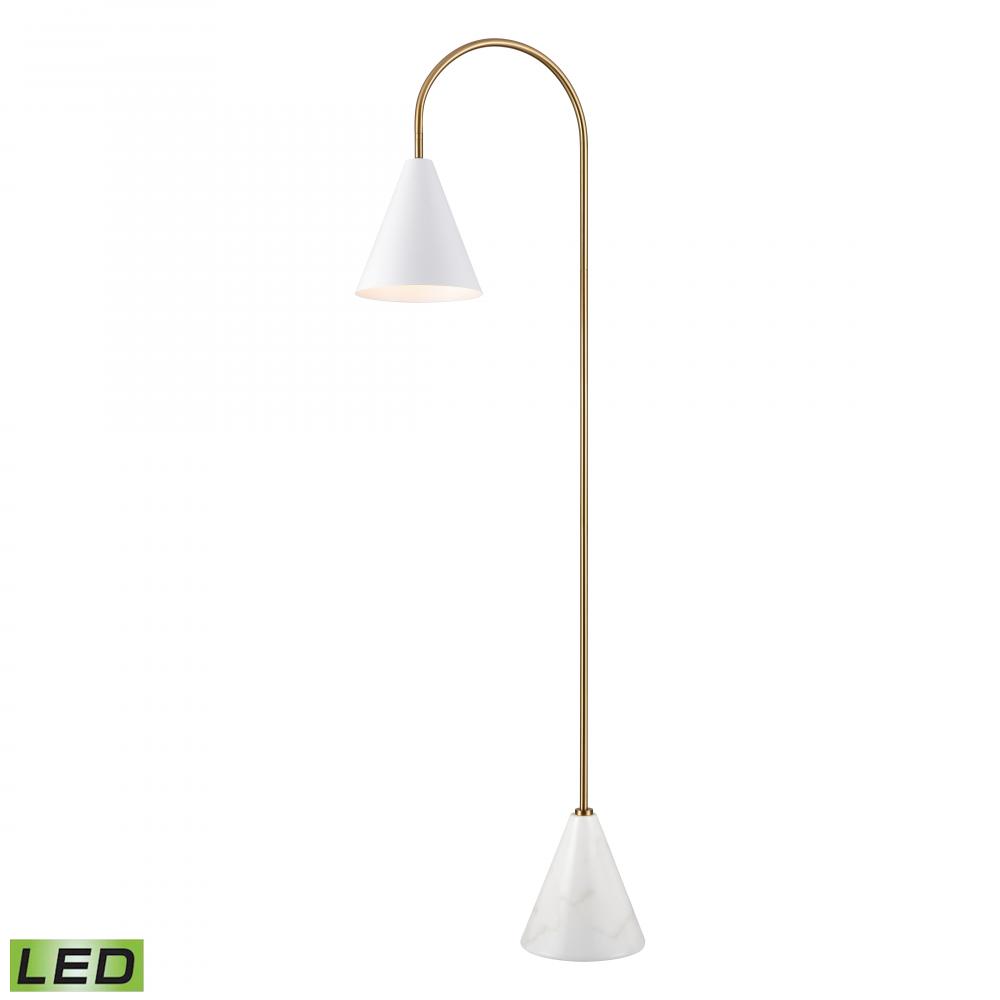 Tully 69&#39;&#39; High 1-Light Floor Lamp - Matte White - Includes LED Bulb