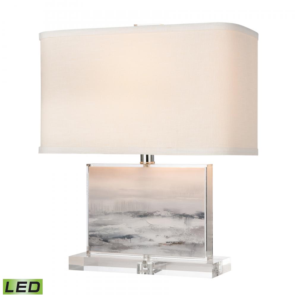 Barnes 18&#39;&#39; High 1-Light Table Lamp - Gray - Includes LED Bulb