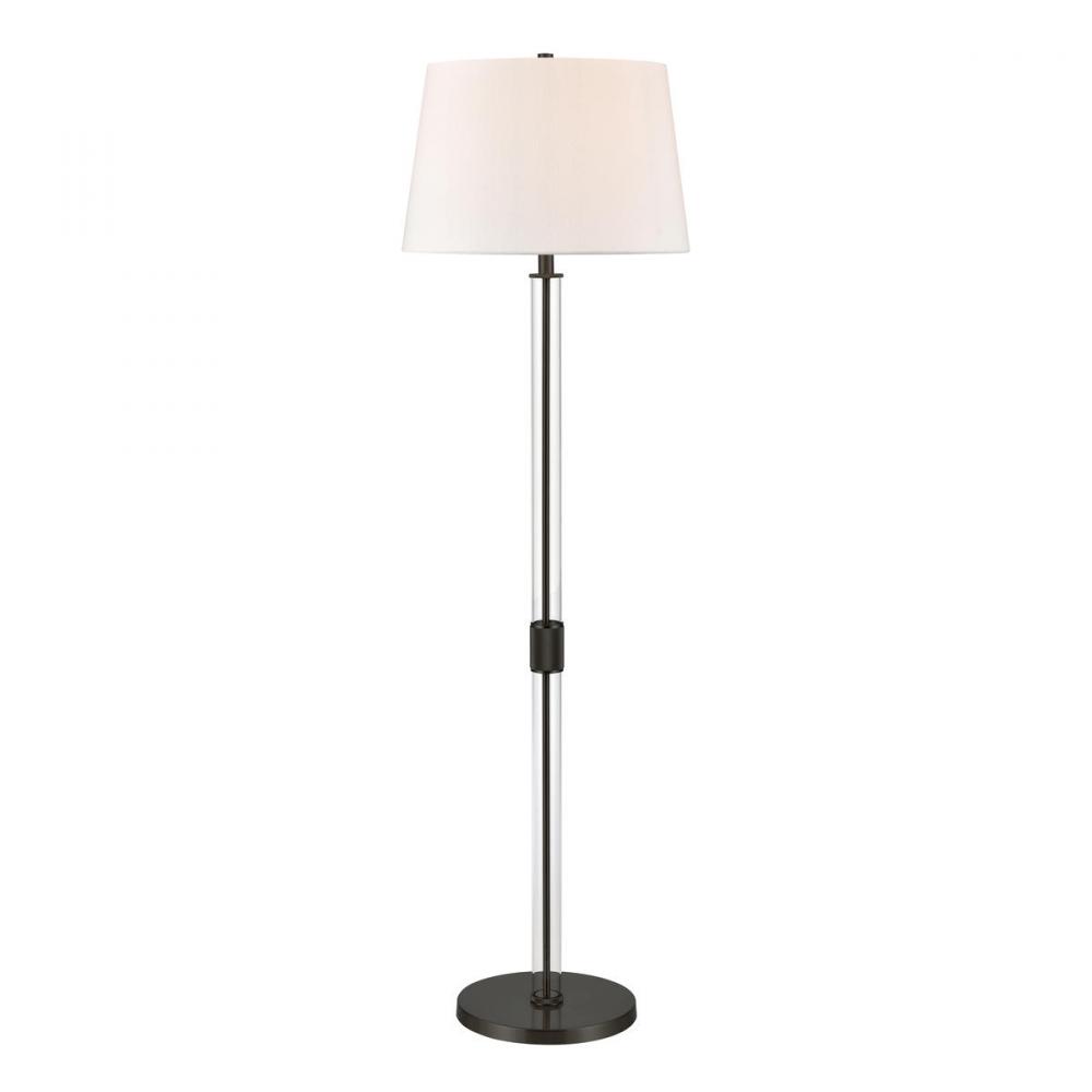 Roseden Court 62&#39;&#39; High 1-Light Floor Lamp - Black