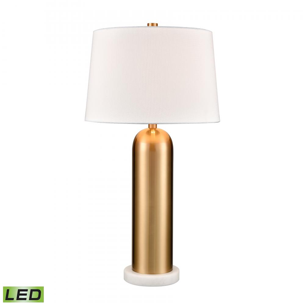 Elishaw 30&#39;&#39; High 1-Light Table Lamp - Aged Brass - Includes LED Bulb