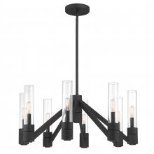 ELK Home 6518-BS-CL - Rohe 28'' Wide 8-Light Chandelier - Black Sand