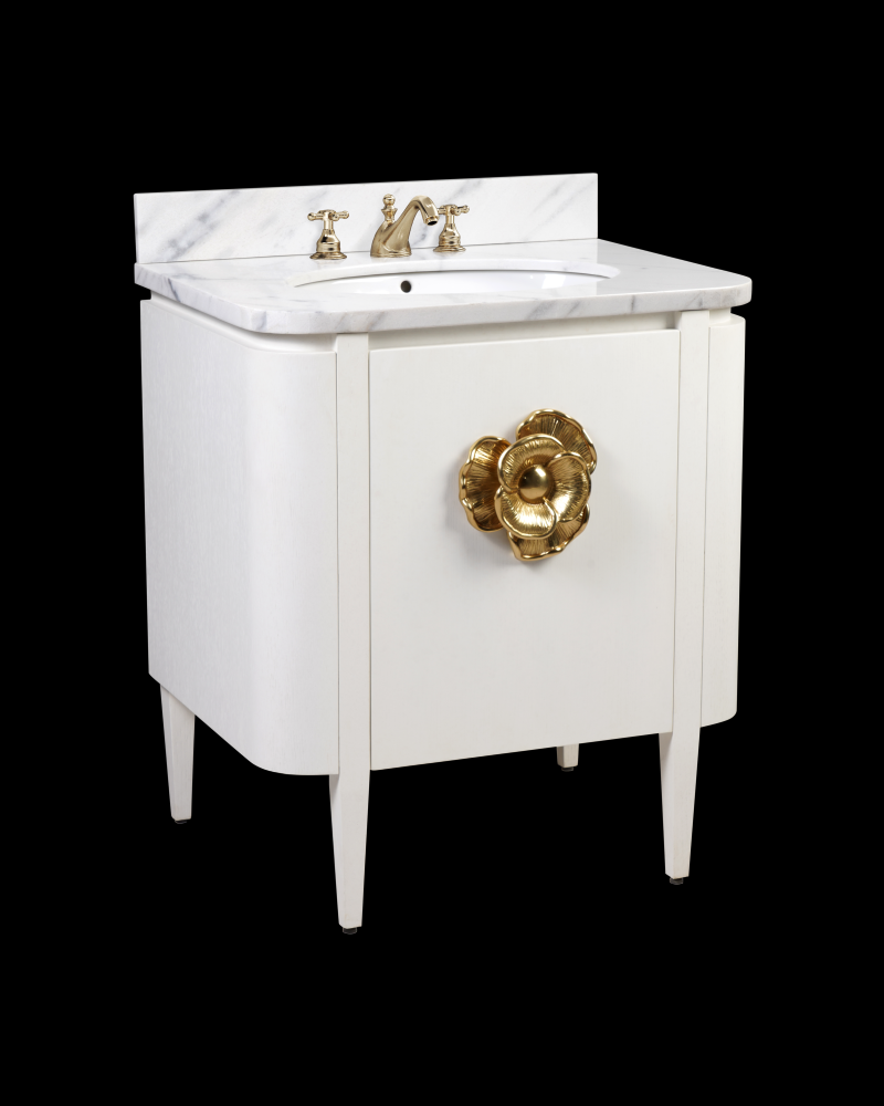 Briallen 30&#34; White Vanity with Oval Undermount Sink