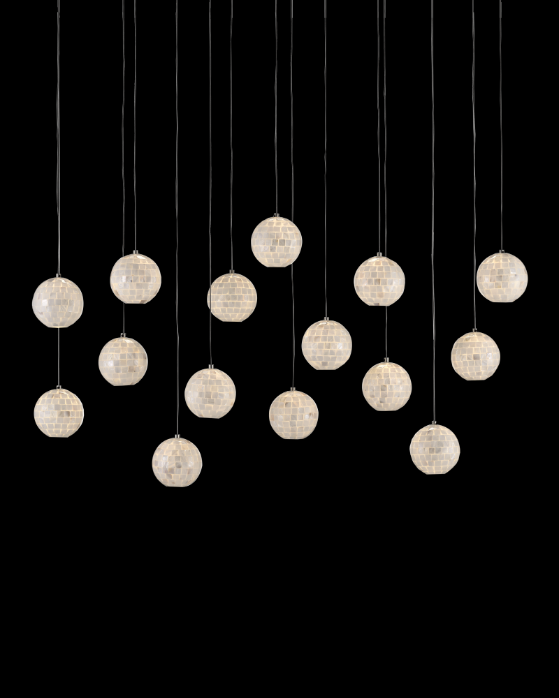 Finhorn 15-Light Linear Multi-Drop Pendant