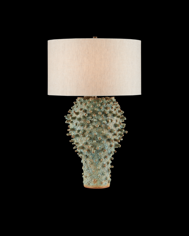 Sea Urchin Green Table Lamp