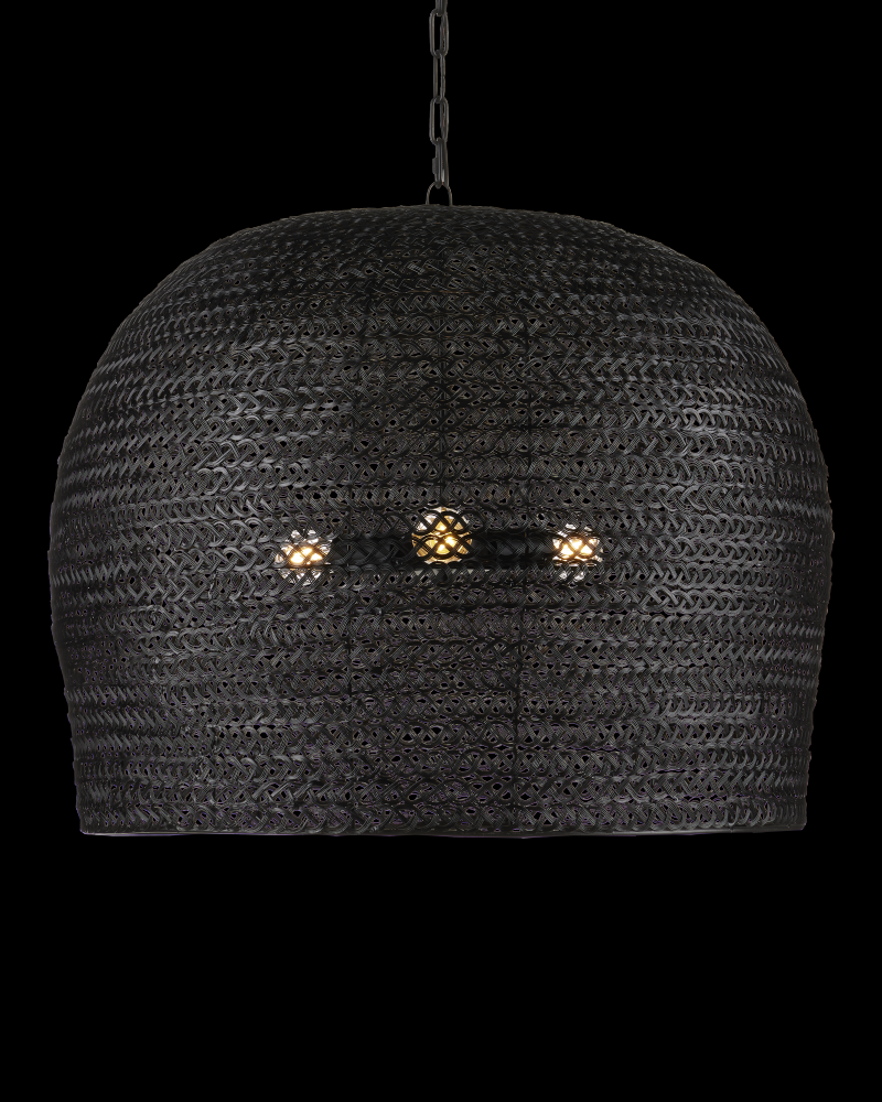 Piero Large Black Chandelier