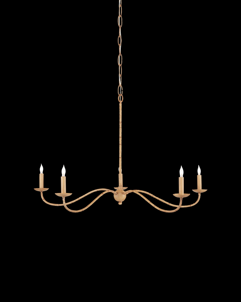 Saxon Small Tan Chandelier