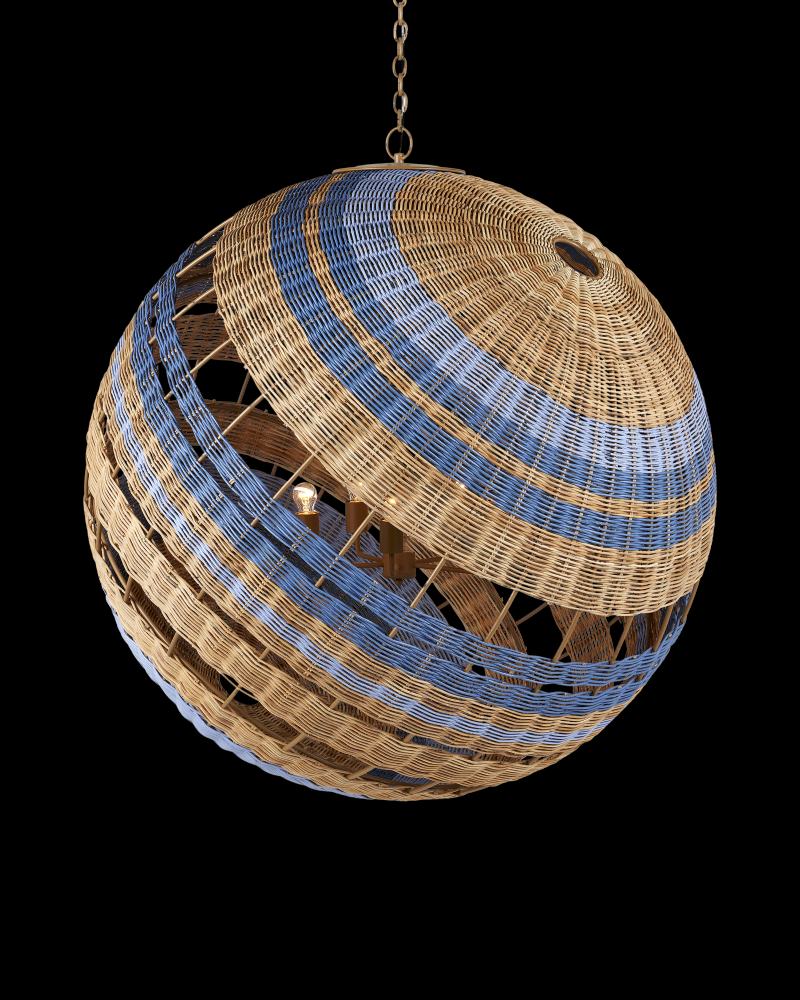 Senjyo Tilted Orb Chandelier