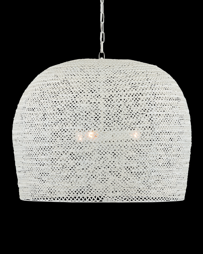 Piero Large White Chandelier