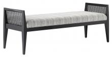 Currey 7000-0362 - Teagan Black Bench, Attel Ivor