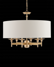 Currey 9299 - Bering Brass Semi-Flush Mount