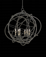 Currey 9488 - Genesis Black Orb Chandelier