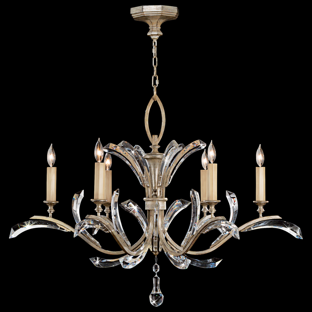 Beveled Arcs 42&#34;W Round Chandelier