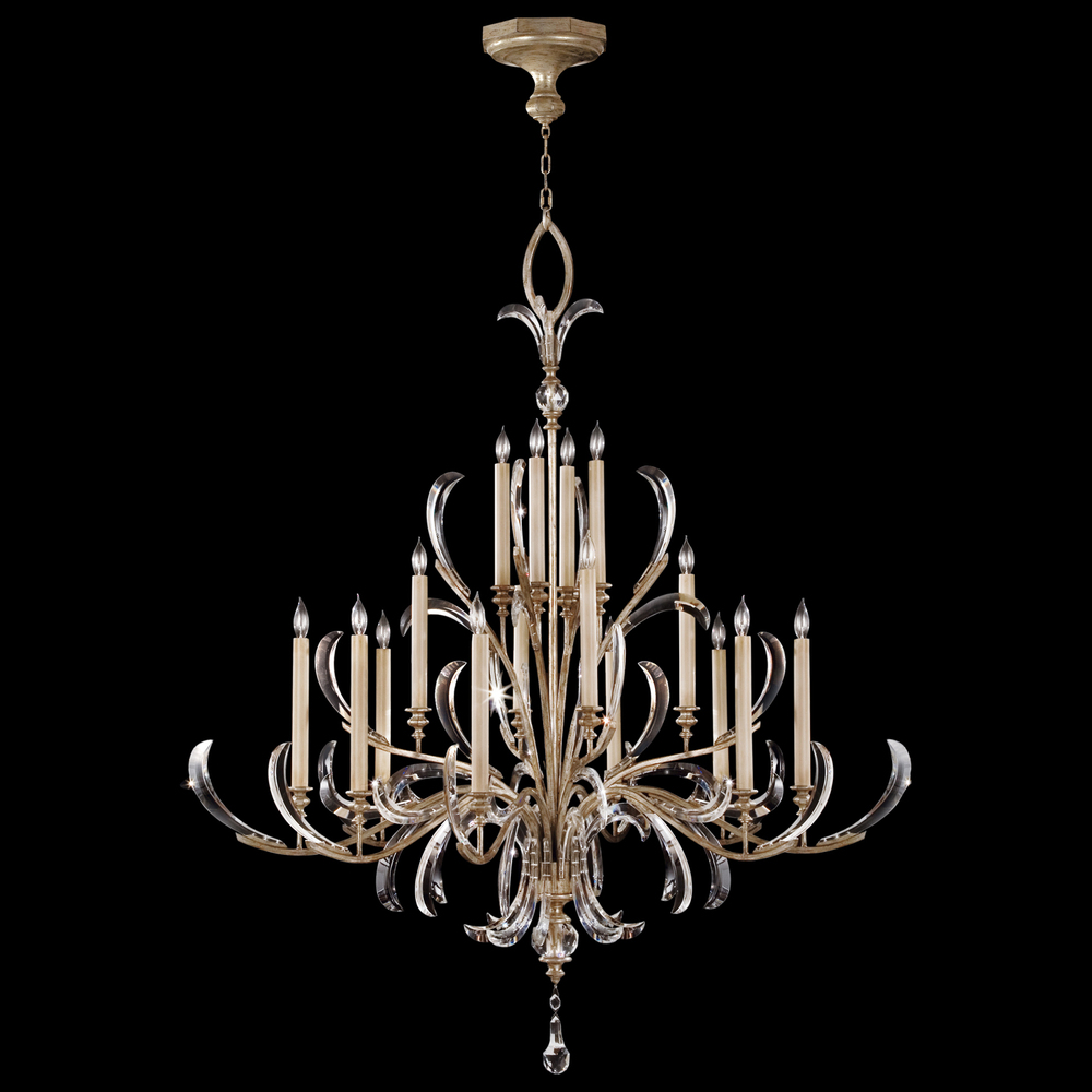 Beveled Arcs 58&#34;W Round Chandelier