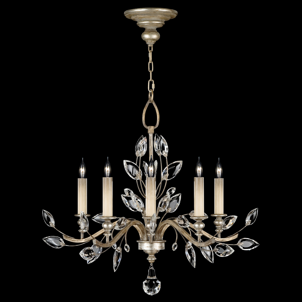 Crystal Laurel 32&#34;W Round Chandelier